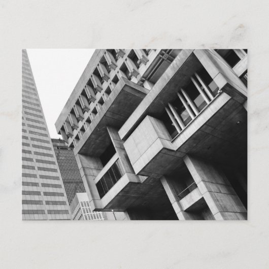 Boston Brutalist Briefkaart (Voorkant)