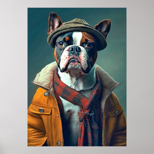 Boston Bull Terrier Poster (Voorkant)