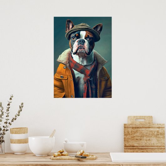 Boston Bull Terrier Poster (Keuken)