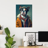 Boston Bull Terrier Poster (Thuiskantoor)