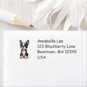 Boston Bull Terrier-puppy Etiket (Insitu)