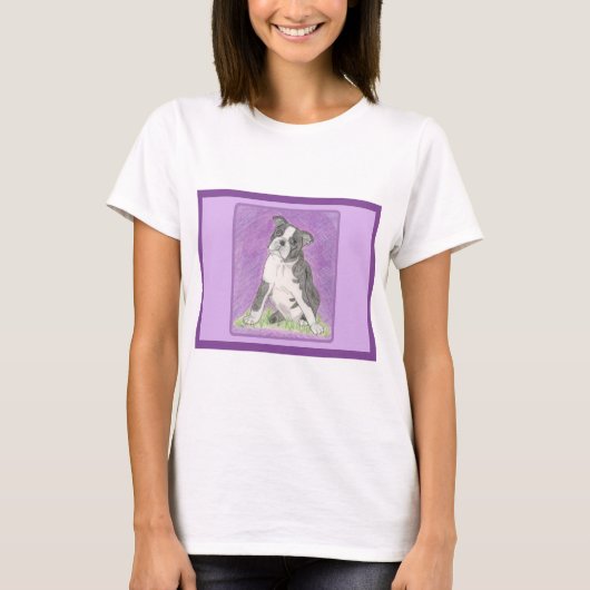 Boston Bull Terrier T-shirt (Voorkant)