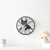 BOSTON BULL TERRIER WALL CLOCK ARA ARTIST RONDE KLOK (Huis)