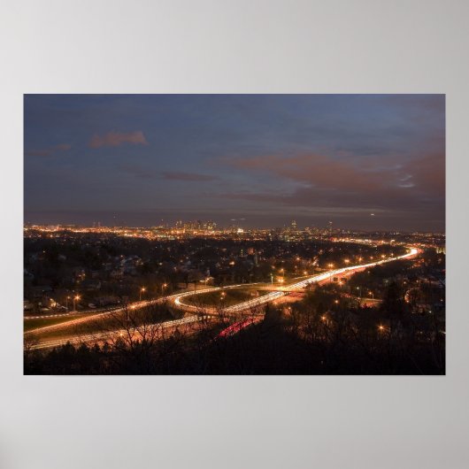 Boston by Night Poster (Voorkant)