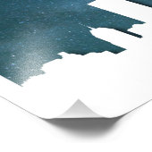 Boston by Night Skyline - Boston, Massachusetts, U Foto Afdruk (Hoek)