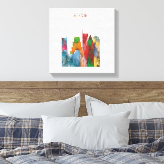 Boston Canvas Afdruk (Insitu (Slaapkamer))