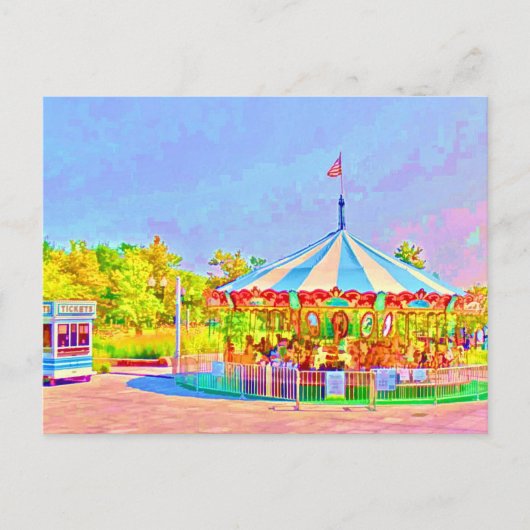 Boston Carousel door Shawna Mac Briefkaart (Voorkant)