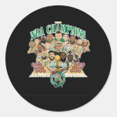Boston Celtics Banner 18 (team exclusief) Ontspann Ronde Sticker (Voorkant)