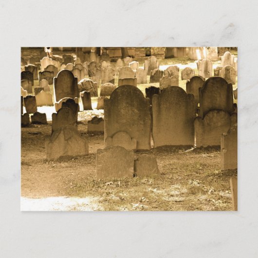 Boston Cemetery Briefkaart (Voorkant)