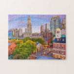 Boston City Buildings Massachusetts USA Legpuzzel<br><div class="desc">Deze schilderachtig puzzel van de puzzel kenmerkt de oude gebouwen uit het verleden met de moderne wolkenkrabbers op de achtergrond in Boston,  Massachusetts,  Verenigde Staten #reis #avontuur #boston #stad #usa #unitedstates #massachusetts #building #architectuur #avontuur #cityline #skyscrapers #sunset #kleurful #jigsight #puzzpuzzpuzzpuzzel le #jigsawpuzzle #gifts #gift #leuke #stockingstuffers #games #reflecties</div>