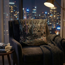 Boston City Lights Kussen