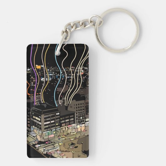 Boston City Lights Sleutelhanger (achterkant)