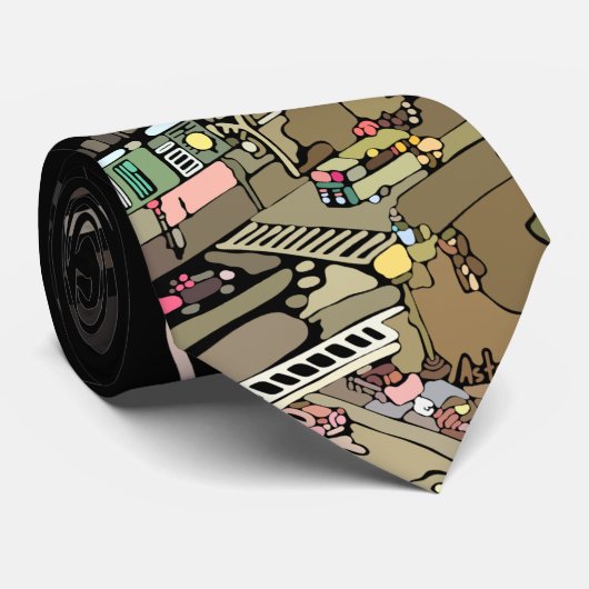 Boston City Lights Stropdas (Opgerold)