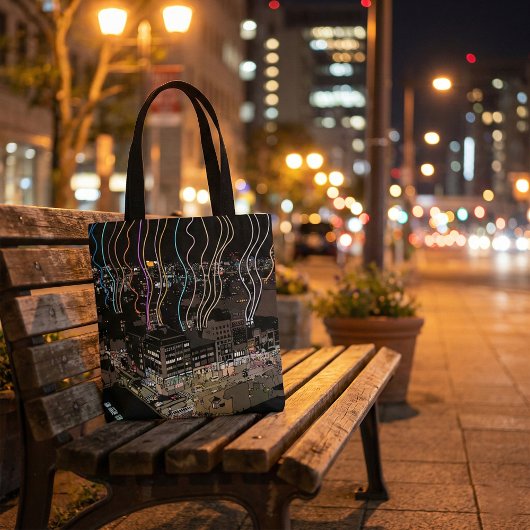 Boston City Lights Tote Bag