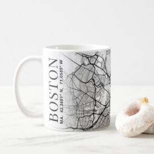 Boston City Map   Koffie-Mok Koffiemok