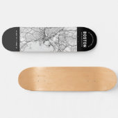 Boston City Map Skateboard (Horizontaal)