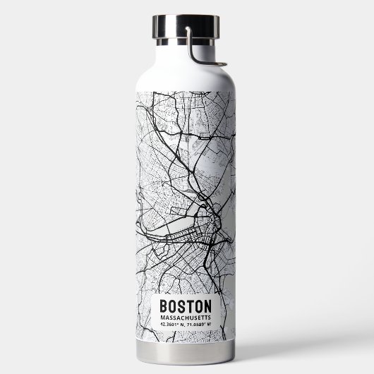 Boston City Map Waterfles (Links)