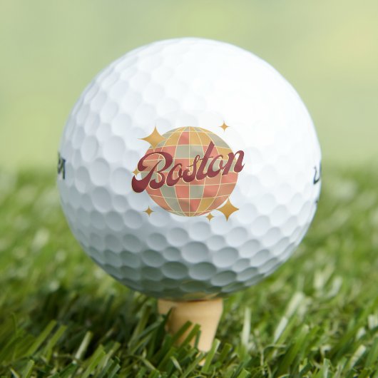 Boston City Massachusetts Retro golfresort Golfballen
