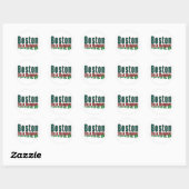 Boston City of Champions Ronde Sticker (Vel)