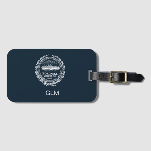  Boston City Seal Custom Bagagelabel (Voorkant (horizontaal))