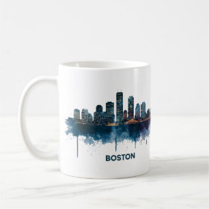 Boston City Silhouette, Boston Ma Silhouette Koffi Koffiemok