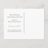 Boston City Skyline Bewaar de datum Aankondigingskaart (Achterkant)