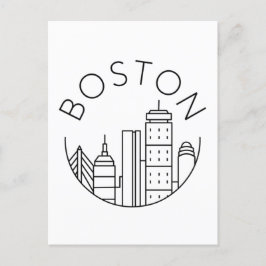 Boston City Skyline, Boston kaart skyline