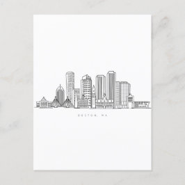 Boston City Skyline, Boston kaart skyline