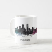 Boston City Skyline, Boston MA Skyline Koffiemok (Voorkant links)