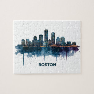 Boston City Skyline, Boston MA Skyline Legpuzzel