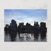 Boston City Skyline Briefkaart (Voorkant)