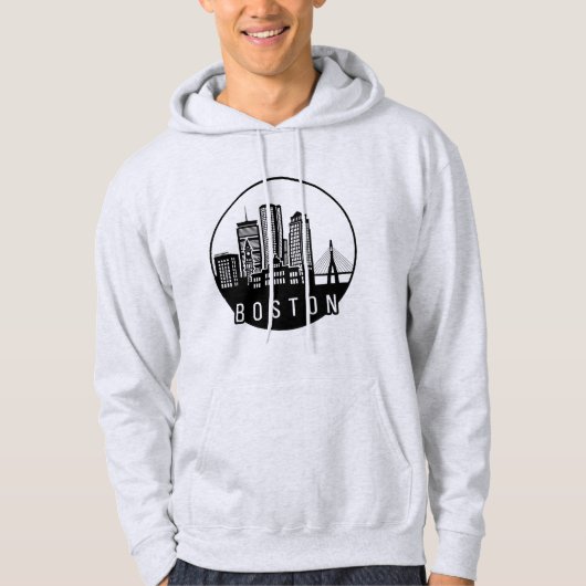 Boston City Skyline Hoodie (Voorkant)