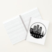 Boston City Skyline Notitieboek (Binnen)