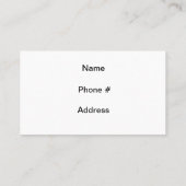 Boston City skyline Visitekaartje (Achterkant)