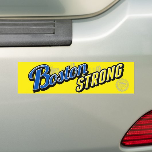 Boston City Sterke Display Bumpersticker (Op auto)