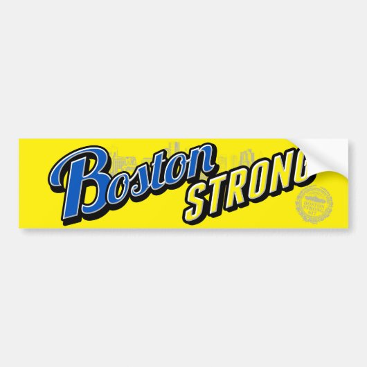 Boston City Sterke Display Bumpersticker (Voorkant)