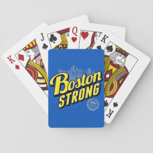 Boston City Sterke herinneringen aan Blue Pokerkaarten