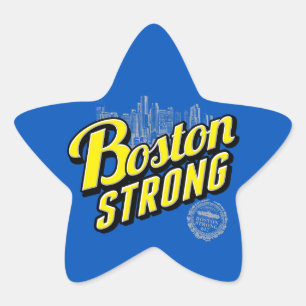 Boston City Sterke herinneringen aan Blue Ster Sticker