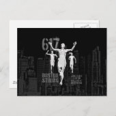 Boston City Sterke herinneringen aan het zwarte de Briefkaart (Voorkant / Achterkant)