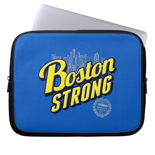 Boston City Sterke Herinneringen Decor Laptop Sleeve (Voorkant)