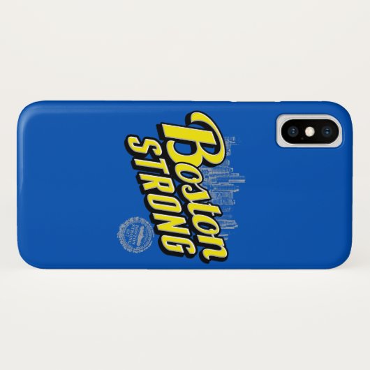 Boston City Sterke herinnert Decor iPhone Case (Achterkant (horizontaal))
