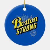 Boston City Strong Herdenkt Decor Keramisch Ornament (Achterkant)