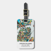 Boston City USA Bagagelabel (Voorkant verticaal)