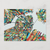 Boston City USA Briefkaart (Voorkant)