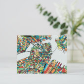 Boston City USA Briefkaart (Staand voorkant)