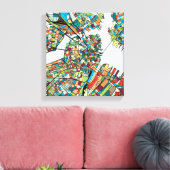 Boston City USA Canvas Afdruk (Insitu (Woonkamer))