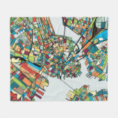 Boston City USA Fleece Deken (Voorkant (Horizontaal))