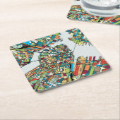 Boston City USA Kartonnen Onderzetters (Schuin)