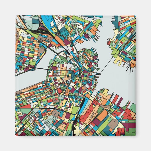 Boston City USA Magneet (Voorkant)