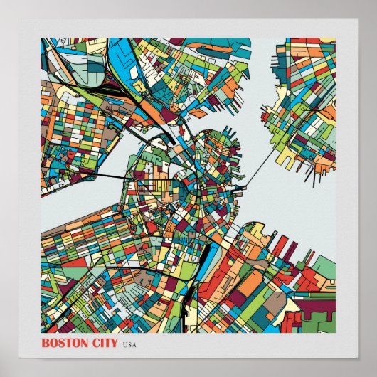 Boston City USA Poster (Voorkant)